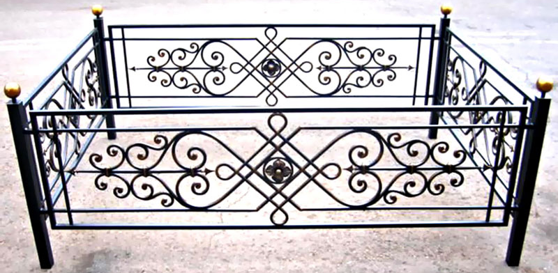 изготовление оградок на кладбище на заказ